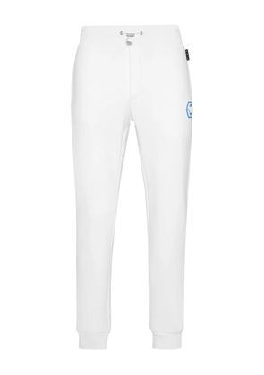 Philipp Plein cotton-blend track pants - White