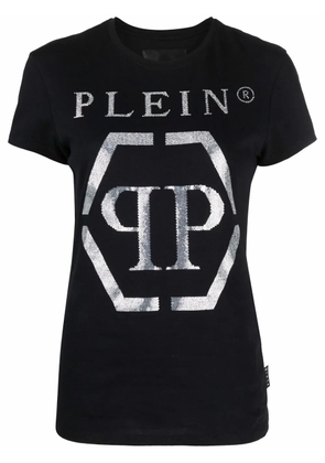Philipp Plein logo-print cotton T-shirt - Black