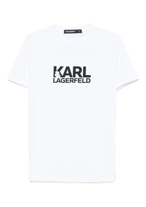 Karl Lagerfeld logo-print T-shirt - White