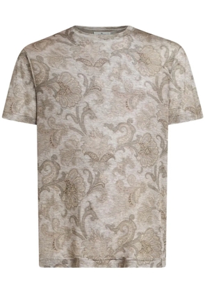 ETRO paisley-print T-shirt - Grey