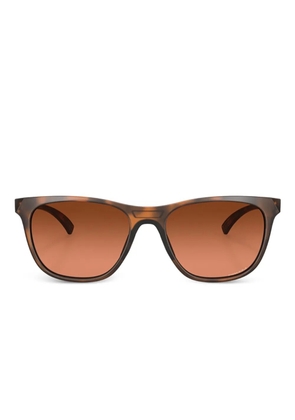 Oakley Leadline matte tortoise rectangle sunglasses - Brown