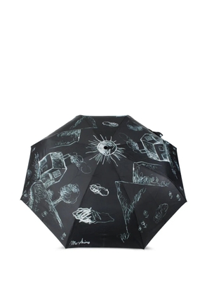 Moschino sketch-print umbrella - Black