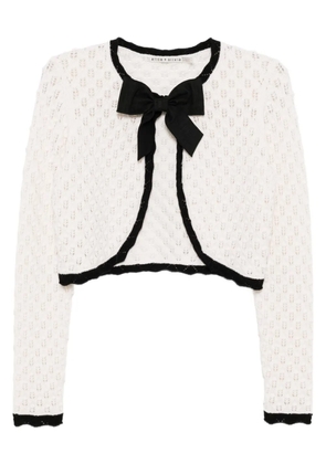 alice + olivia Dannie cardigan - White