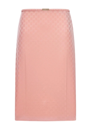 Gucci GG-jacquard midi skirt - Pink