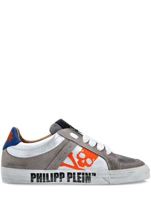 Philipp Plein Retrokickz TM leather sneakers - Grey