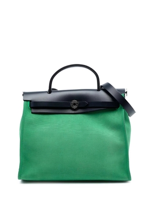 Hermès Pre-Owned 2018 Toile Herbag Zip 31 satchel - Blue