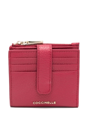 Coccinelle Soft Metallic wallet - Red
