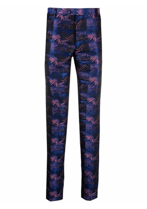 Billionaire logo-print tailored trousers - Black