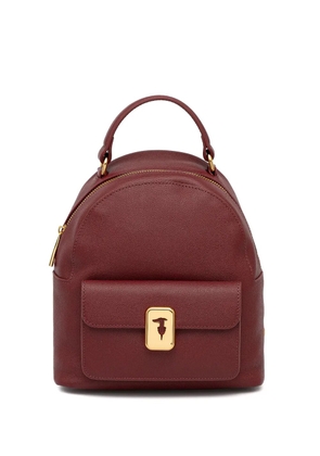 Trussardi Cameo leather backpack - Red