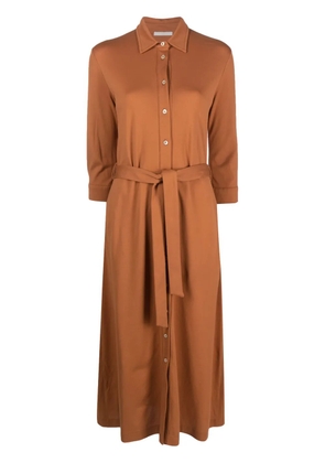 Circolo 1901 long-sleeve midi dress - Orange