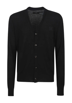 AMIRI buttoned logo cardigan - Black
