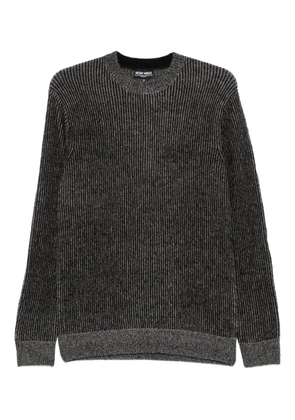 Antony Morato striped ribbed-knit jumper - Black