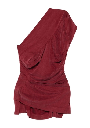 Vivienne Westwood draped one-shoulder top - Red