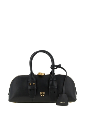 PINKO small Escape love birds leather shoulder bag - Black