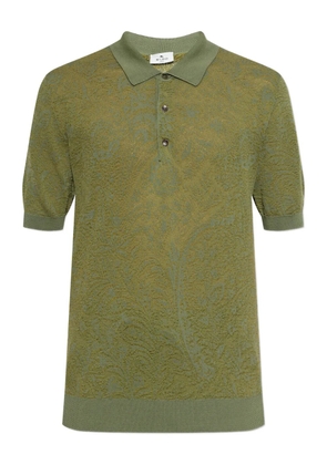 ETRO patterned polo shirt - Green