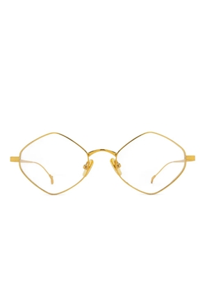 Eyepetizer Margaret geometric-frame glasses - Gold