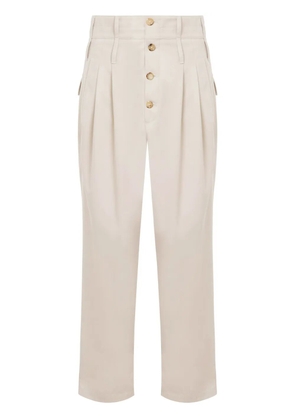 Moschino double-waistband trousers - Neutrals