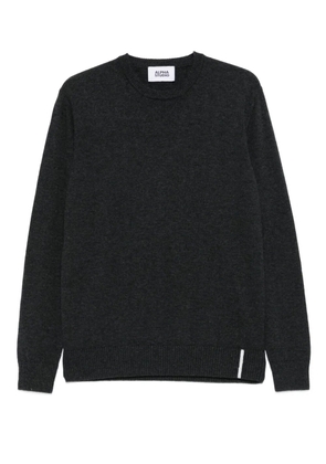 ALPHA STUDIO crew-neck wool sweater - Grey
