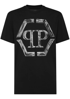 Philipp Plein SS Strass Hexagon T-shirt - Black