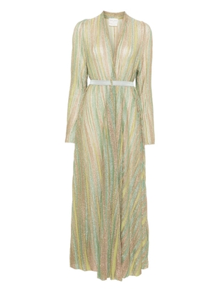 Forte Forte lurex midi dress - Green