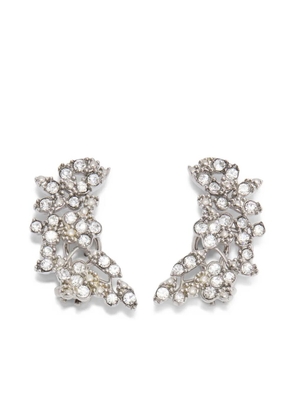 Jil Sander zirconia-embellished earrings - Silver