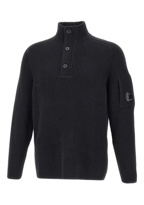 C.P. Company ribbed lens-pocket sweater - Black