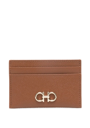 Ferragamo logo-detail card holder - Brown