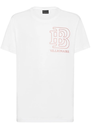 Billionaire logo-print cotton t-shirt - White