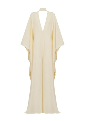 Taller Marmo Ooo V-neck wide-sleeve maxi dress - Neutrals
