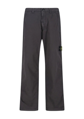 Stone Island logo-patch trousers - Grey