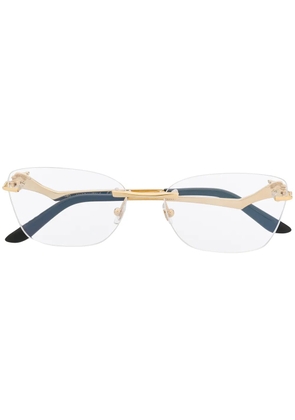 Cartier Eyewear cat-eye frame glasses - Gold