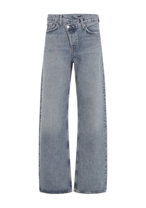 AGOLDE Arc Criss Cross belt-loop jeans - Blue