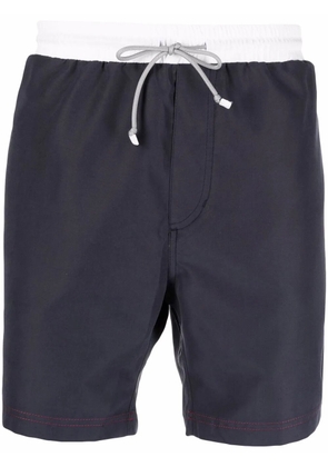 Brunello Cucinelli two-tone swim shorts - Blue