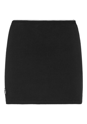 Philipp Plein mini ribbed skirt - Black
