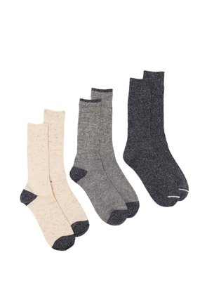 Anonymous Ism Nep American socks (set of three) - Blue