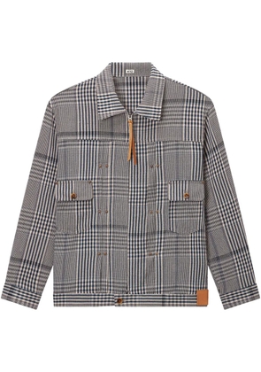 KHOKI check shirt jacket - Blue