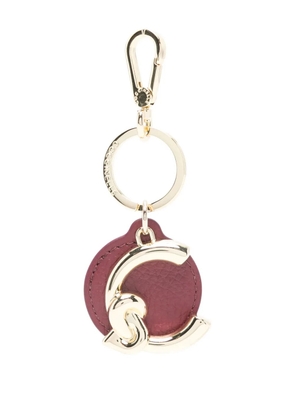 Coccinelle logo-charm keyring - Gold