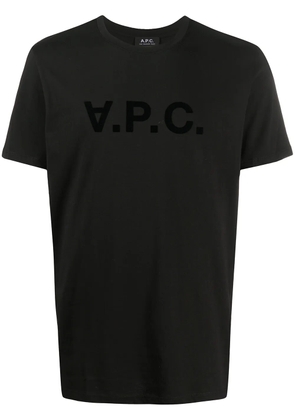 A.P.C. logo print T-shirt - Black