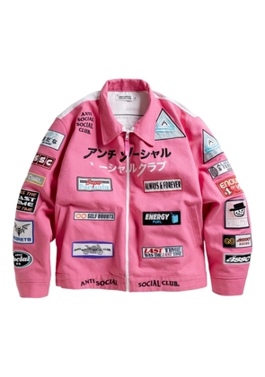 Anti Social Social Club Patched Up Racing jacket - Pink