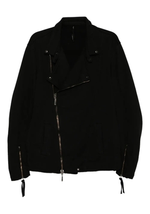 Masnada cotton biker jacket - Black
