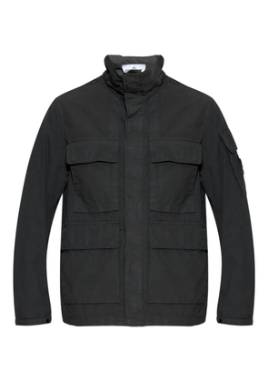 Stone Island multi-pocket cotton jacket - Black