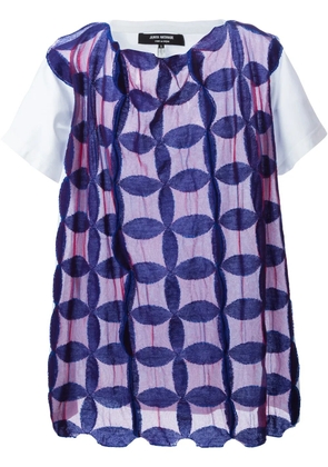 Junya Watanabe knitted T-shirt - Blue