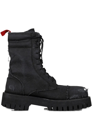 424 distressed-effect boots - Black