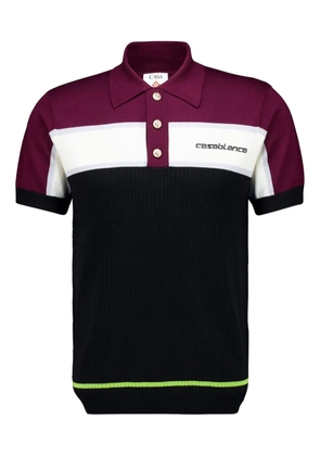 Casablanca merino wool polo shirt - Black