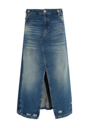 MISBHV distressed denim skirt - Blue