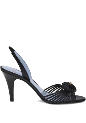 Valentino Garavani 85mm Royal slingback leather sandals - Black