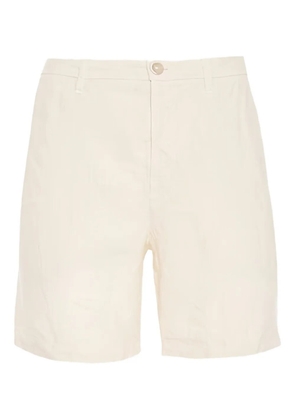 120% Lino button-fastening bermuda shorts - Neutrals