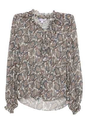 Veronica Beard Hickory blouse - Brown