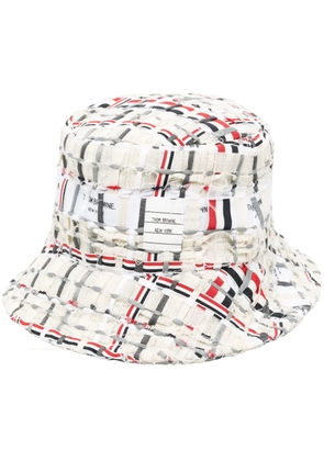 Thom Browne tweed bucket hat - Orange