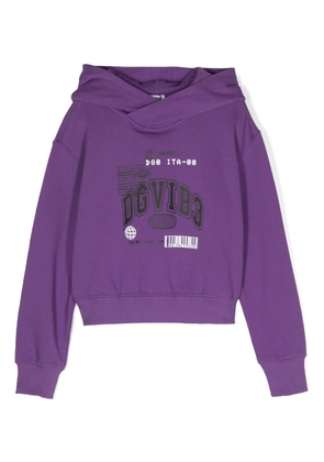 Dolce & Gabbana DGVIB3 logo-print hoodie - Purple